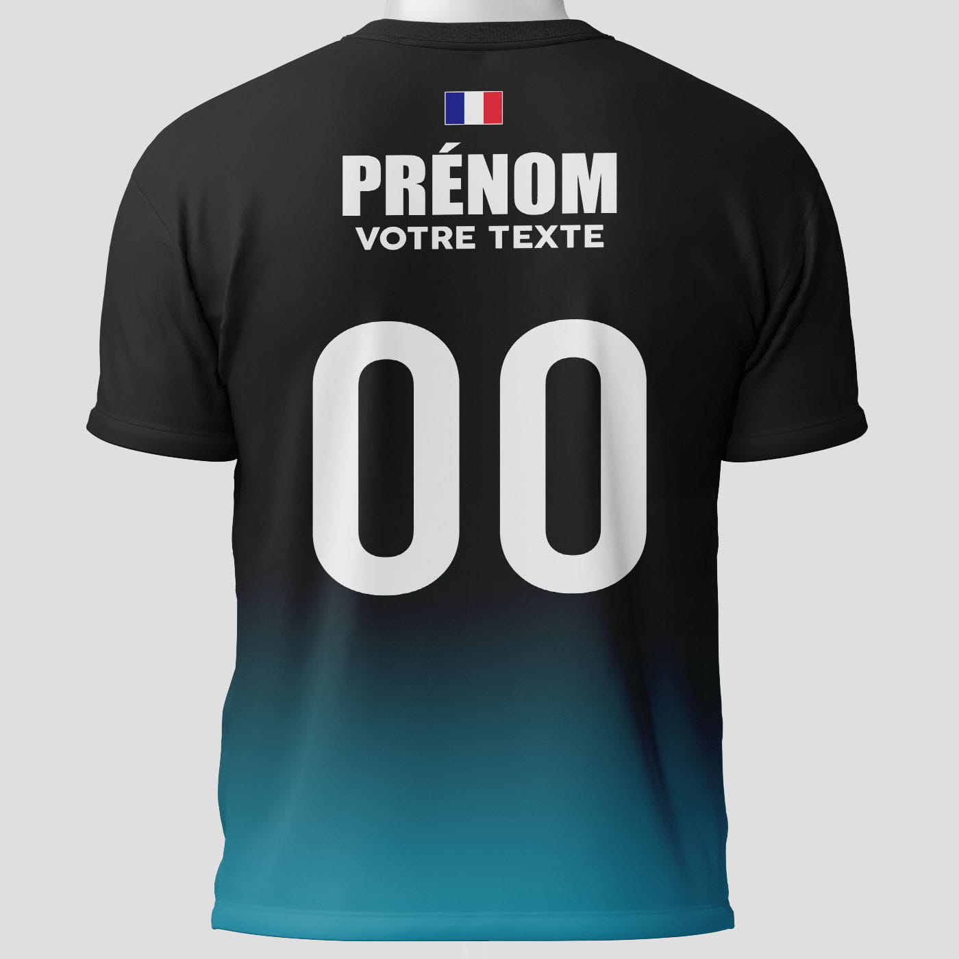 Maillot Badminton Compétition bleu - face arrière