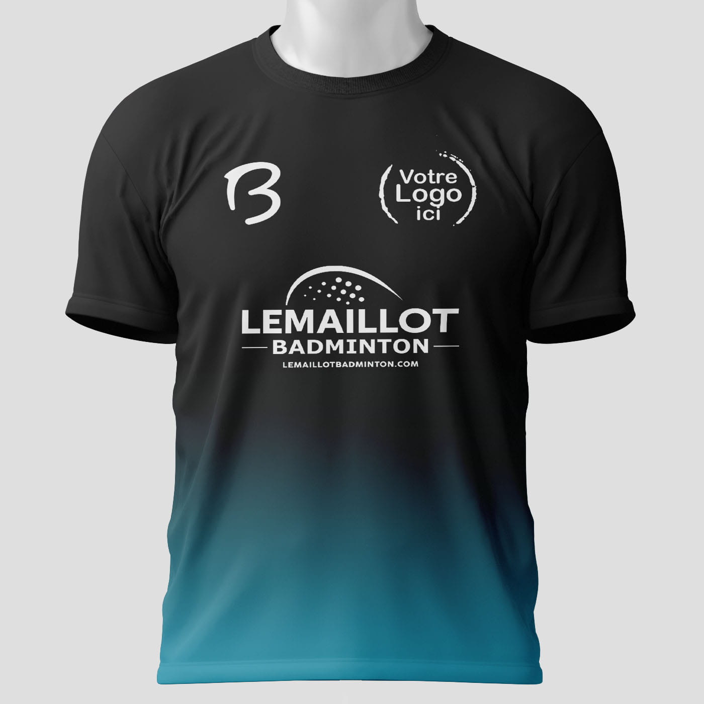Maillot Badminton Compétition bleu - face avant
