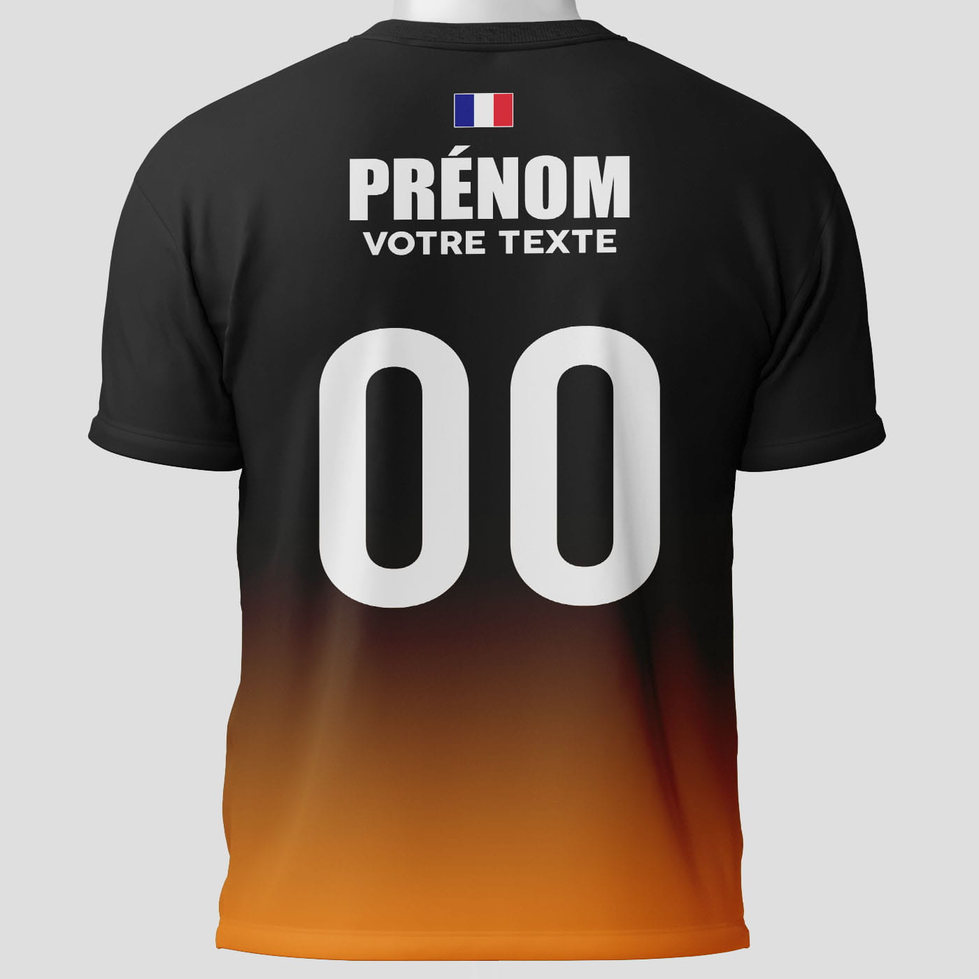 Maillot Badminton Compétition orange - face arrière