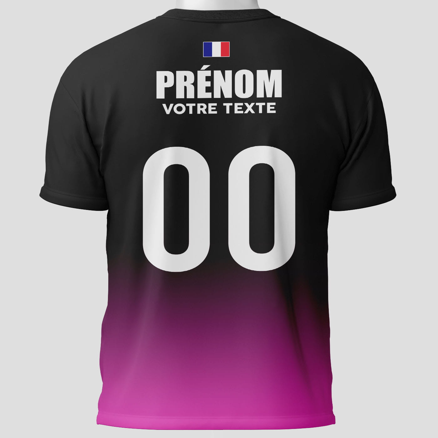 Maillot Badminton Compétition rose - face arrière