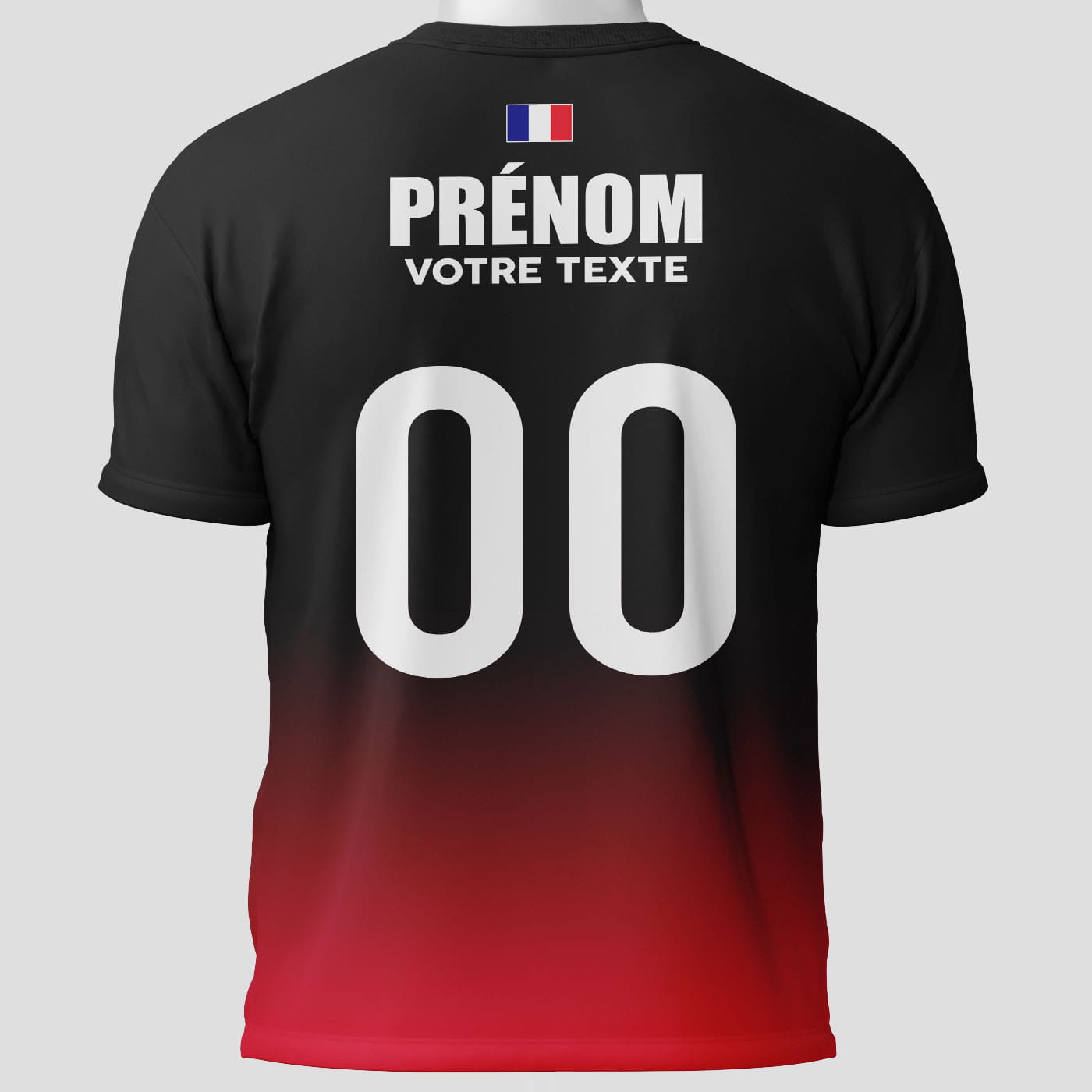 Maillot Badminton Compétition rouge - face arrière