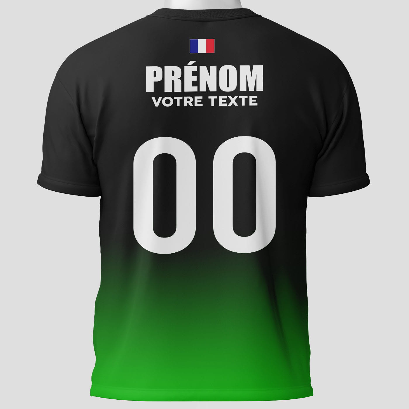 Maillot Badminton Compétition vert - face arrière