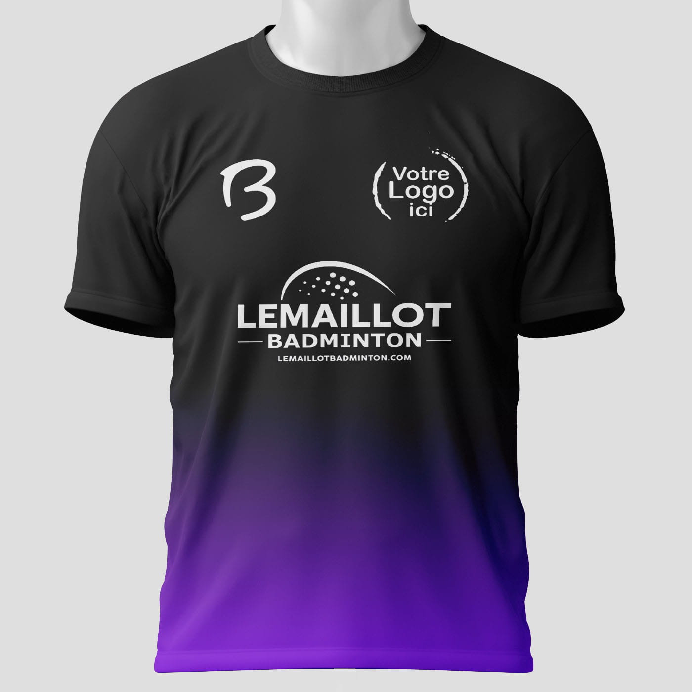 Maillot Badminton Compétition violet - face avant
