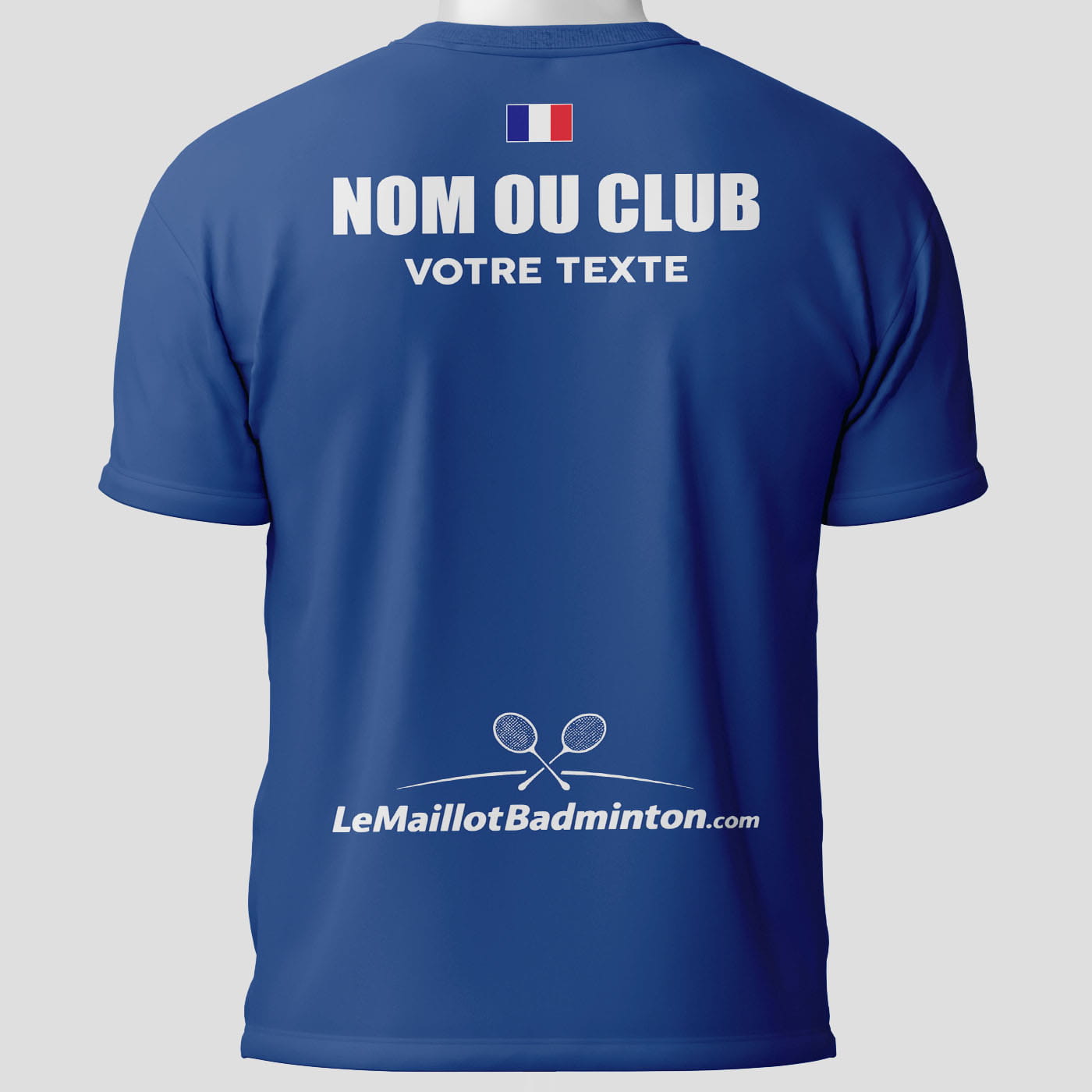 Maillot Badminton Bleu - face arrière