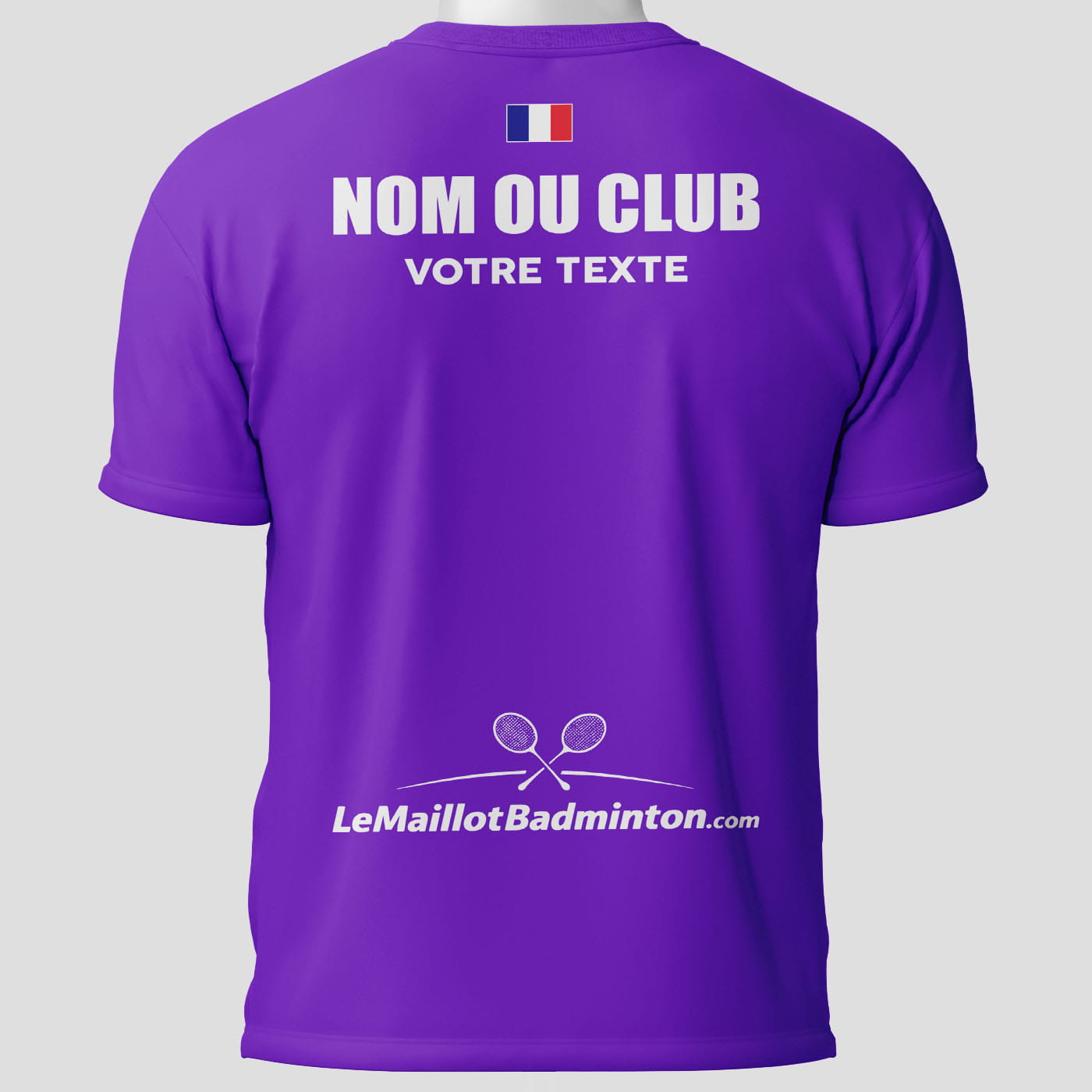 Maillot Badminton Violet - face arrière