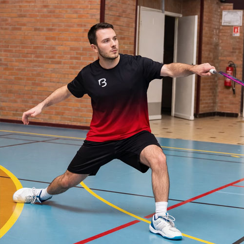 Maillot de Badminton Rouge